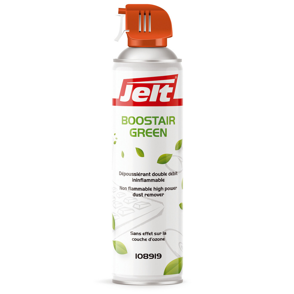 Aérosol de 650 ml dépoussiérant Boostair Green double débit Jelt