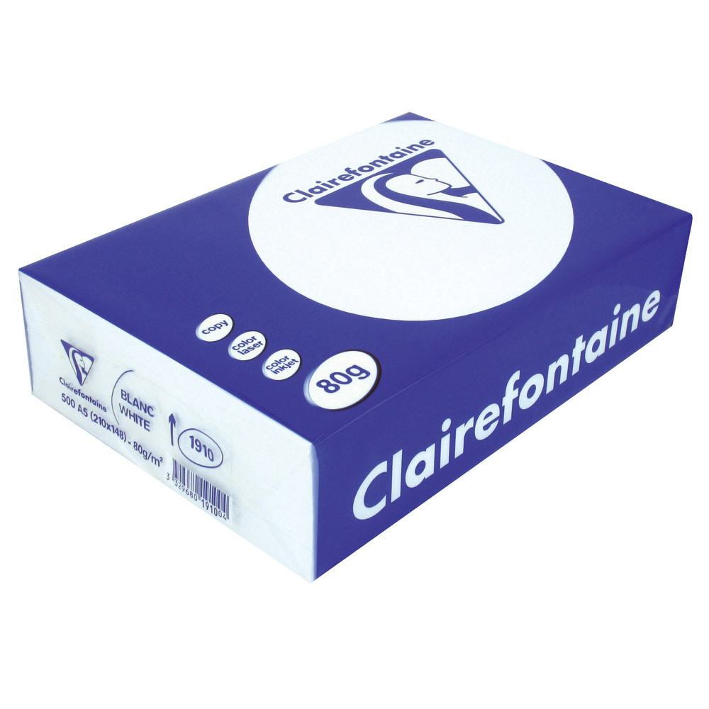 10 ramettes papier Clairefontaine Clairalfa A5 80g
