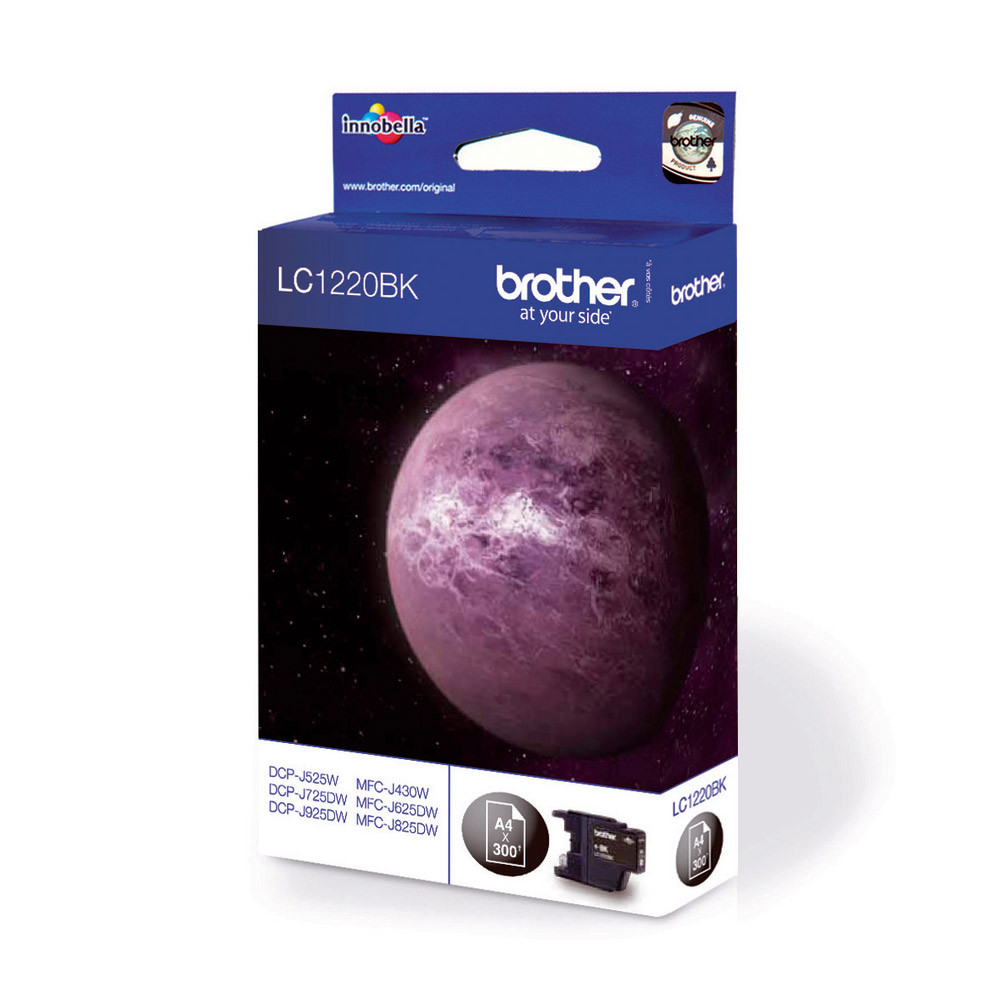 Cartouche Brother LC1220BK noir pour imprimantes jet d'encre