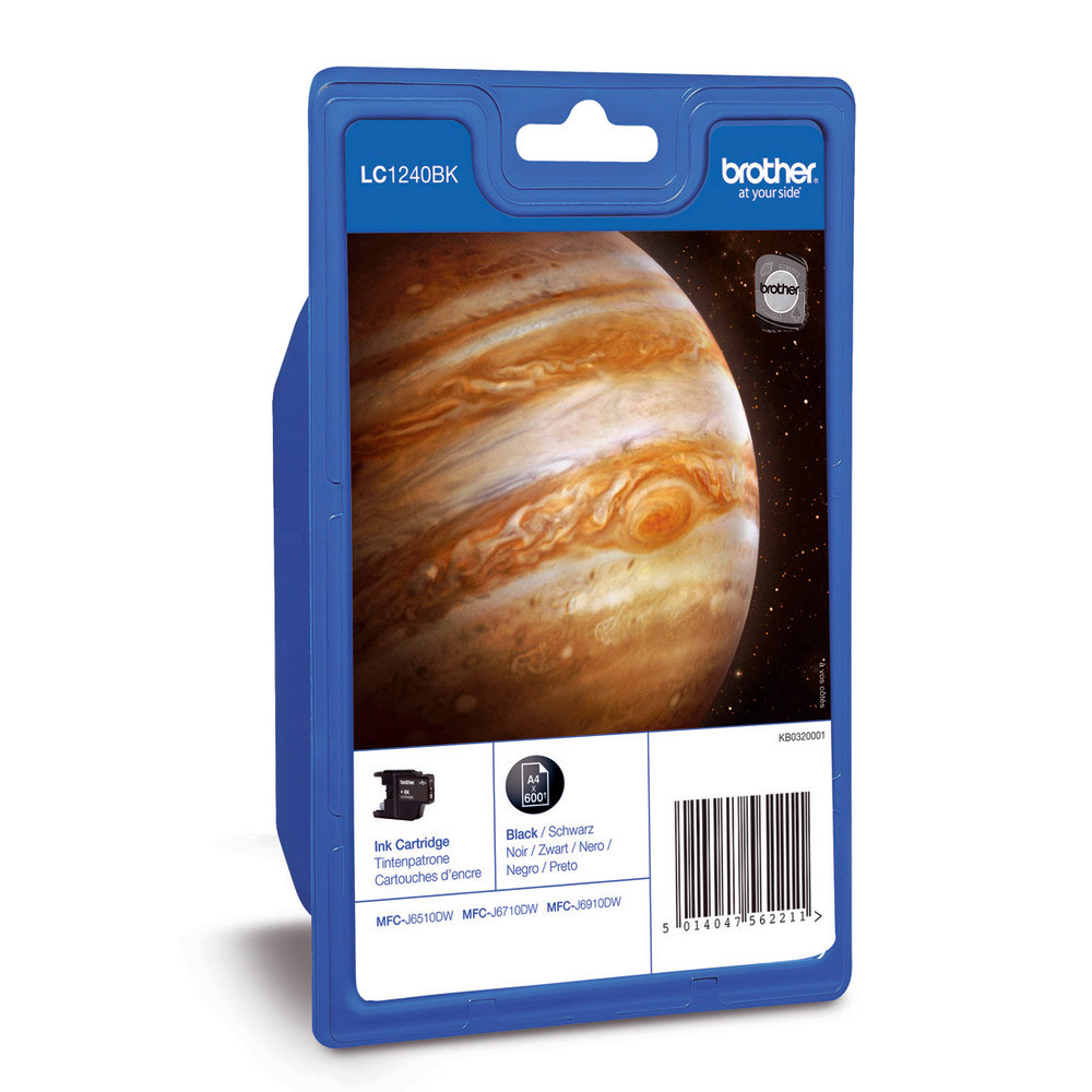 Cartouche Brother LC1240BK noir pour imprimantes jet d'encre