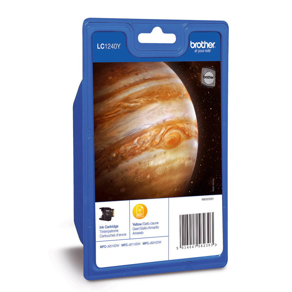 Cartouche Brother LC1240Y jaune pour imprimantes jet d'encre