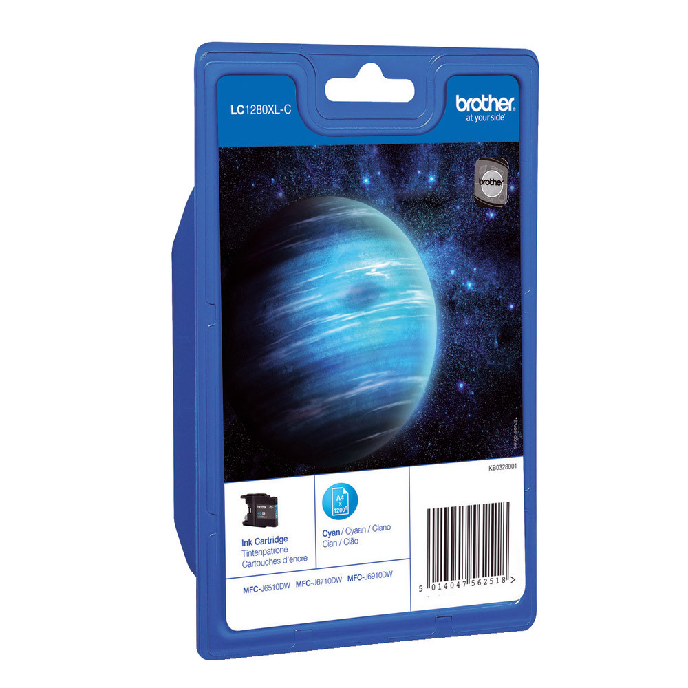 Cartouche Brother LC1280XLC cyan pour imprimantes jet d'encre