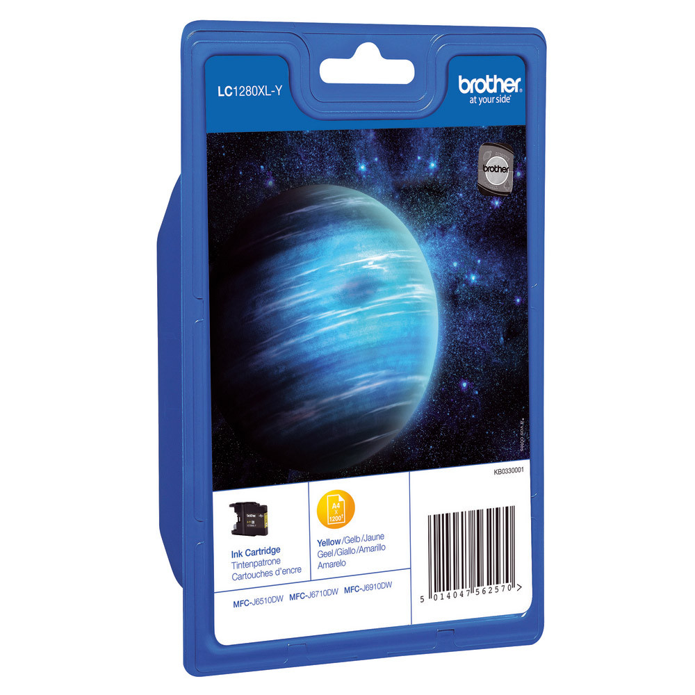 Cartouche Brother LC1280XLY jaune pour imprimantes jet d'encre