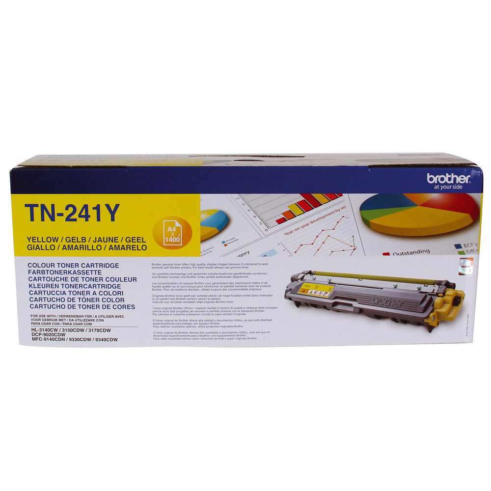 Toner Brother TN-241Y jaune pour imprimantes laser