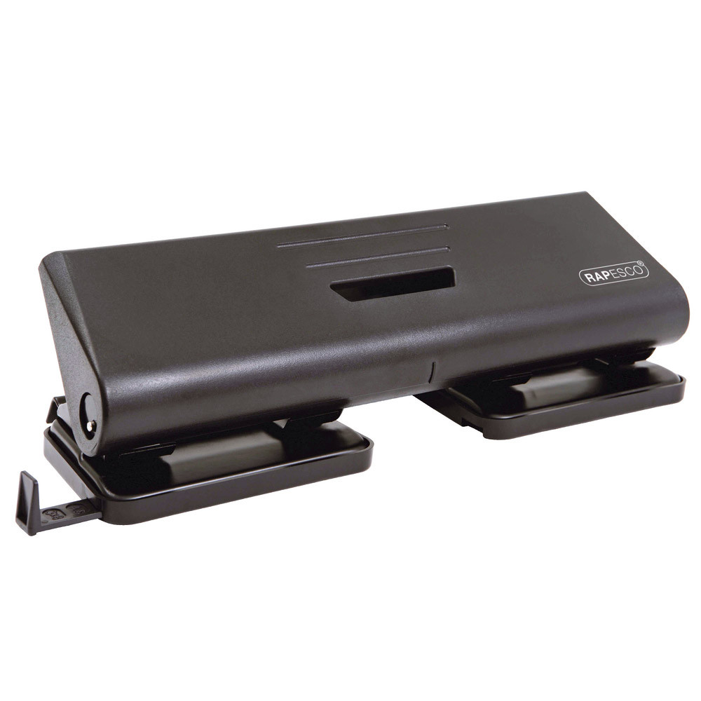 Perforateur 4 trous 75-P Rapesco coloris noir