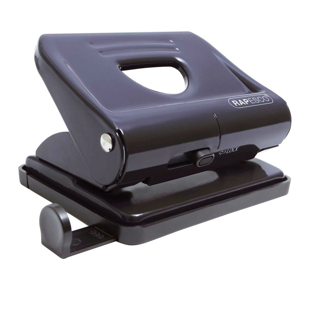 Perforateur 2 trous 820 en métal Rapesco coloris noir