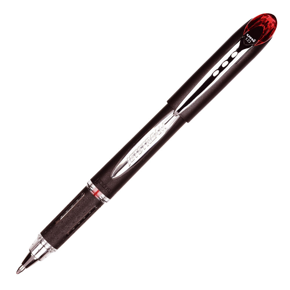 2 stylos-bille Uni-ball Jetstream coloris rouge