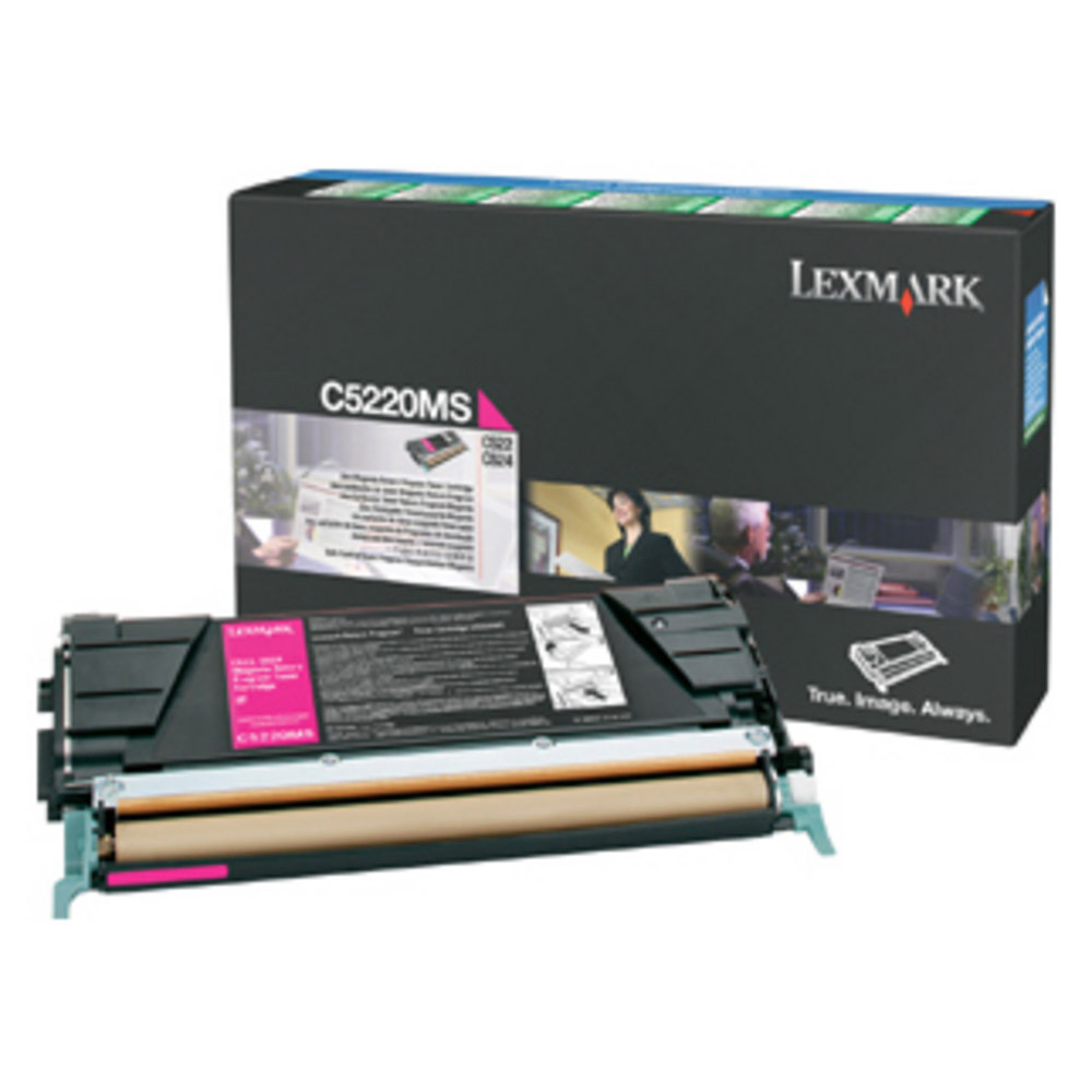 Toner Lexmark n°C5220MS magenta pour imprimantes laser