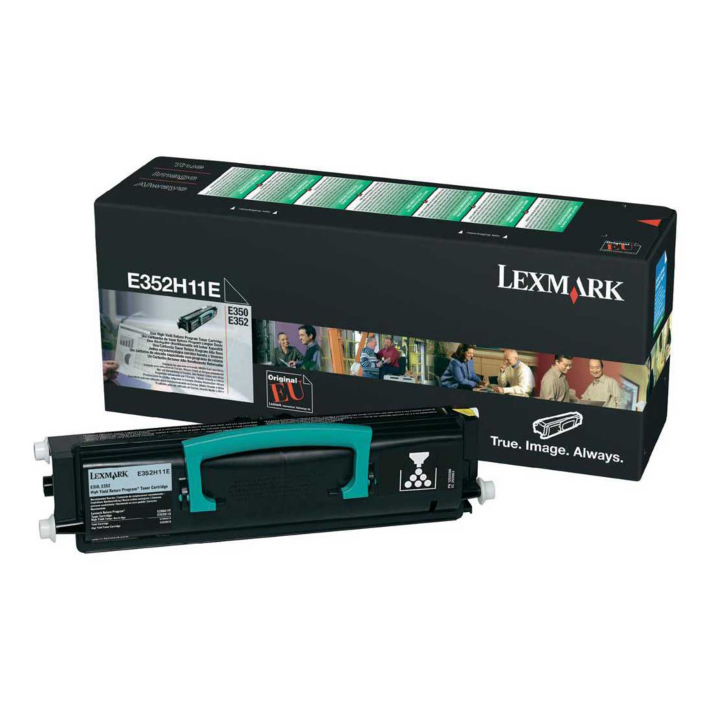 Toner Lexmark n° E352H11E noir pour imprimantes laser