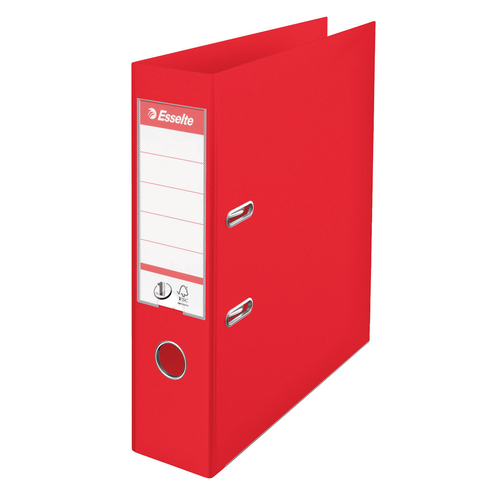 10 classeurs à levier n°1 Power coloris rouge