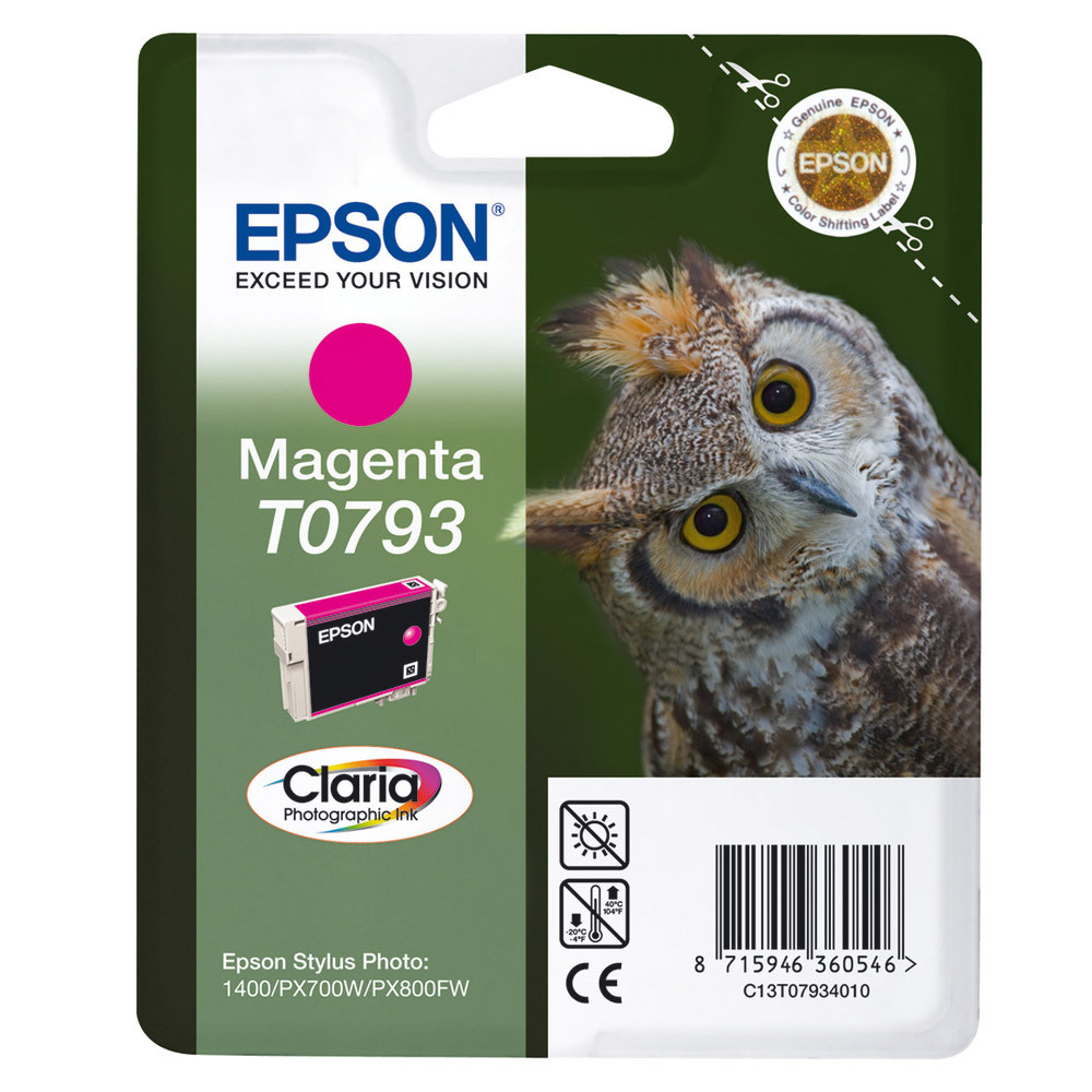 Cartouche Epson T0793 magenta pour imprimantes jet d'encre