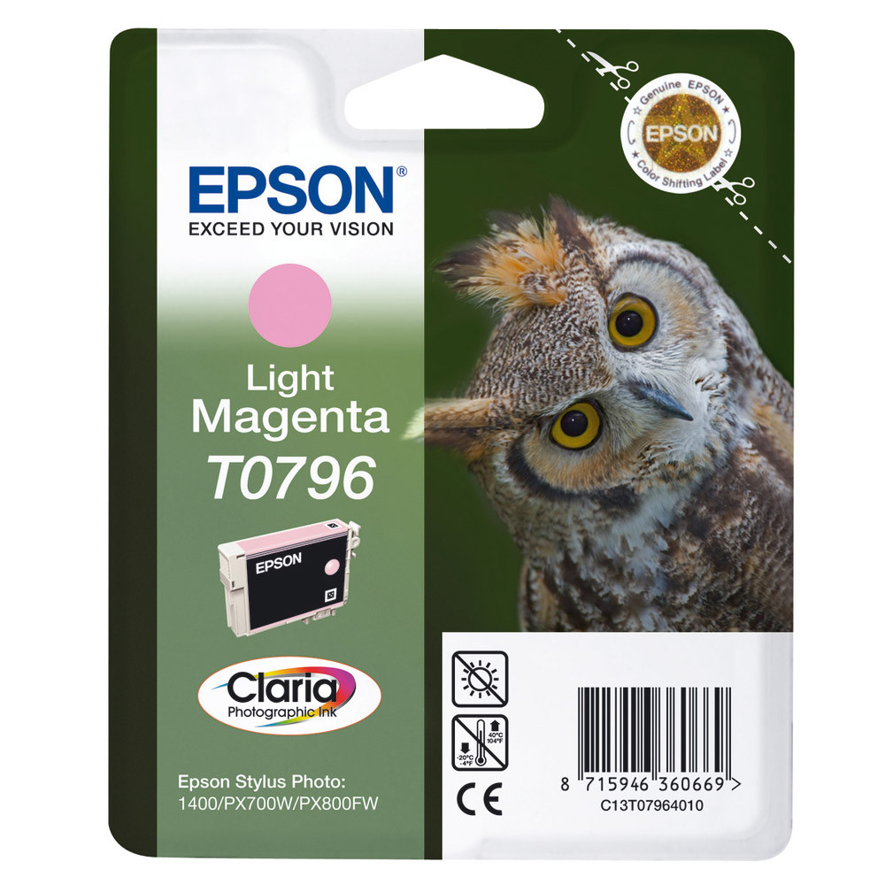 Cartouche Epson T0796 light magenta pour imprimantes jet d'encre