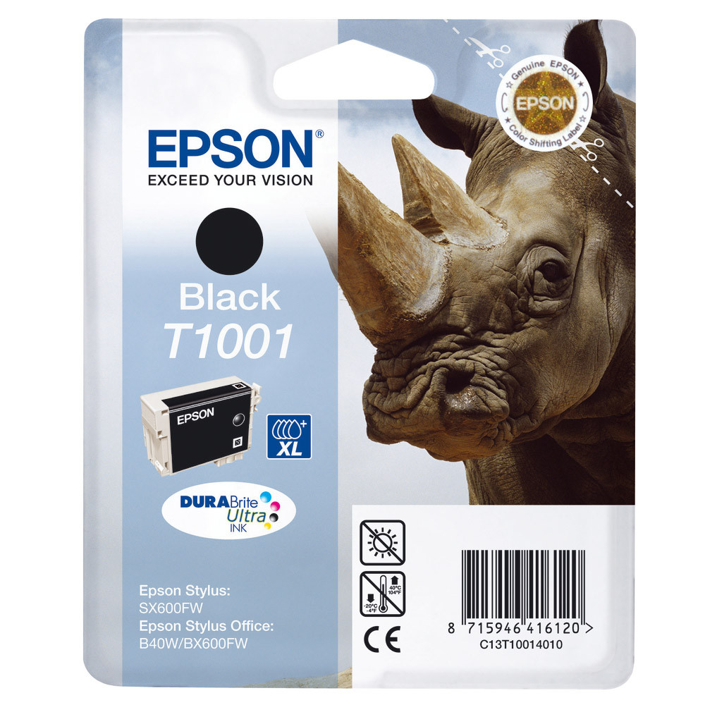 Cartouche Epson T1001 noir pour imprimantes jet d'encre