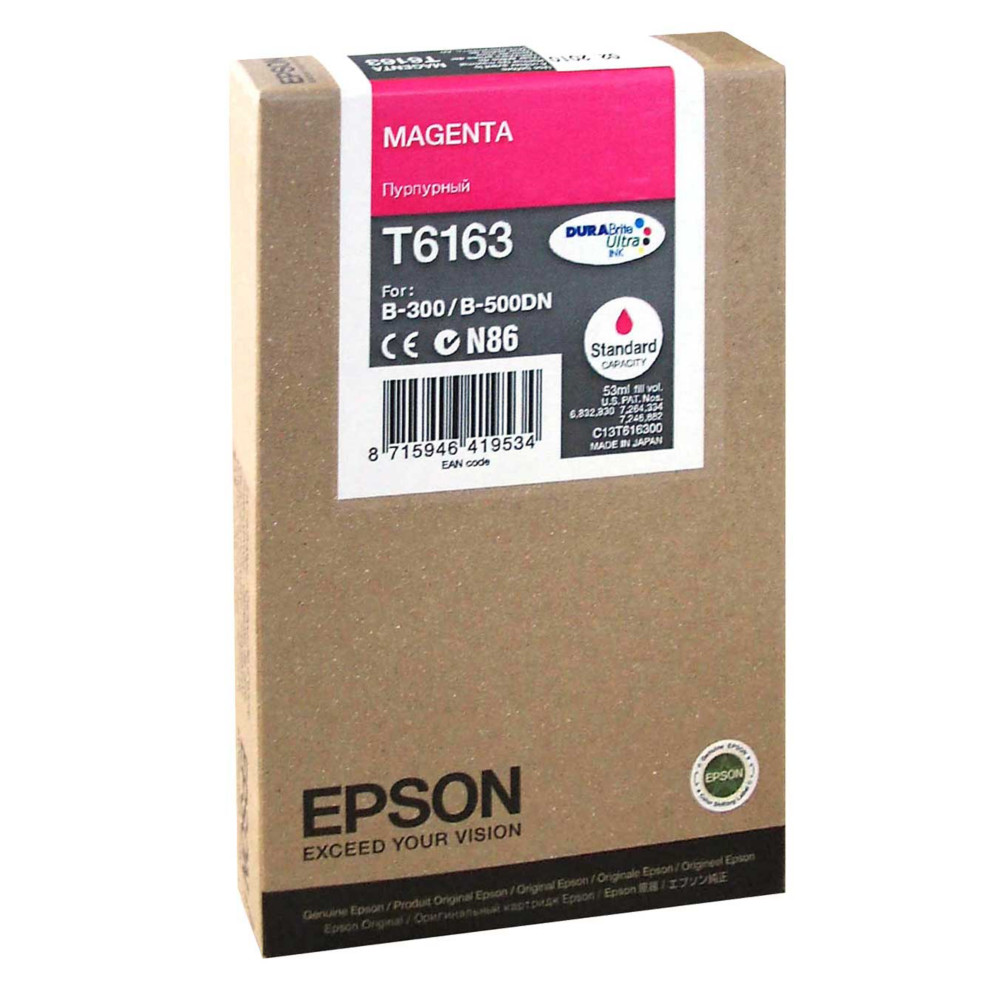Cartouche Epson T6163 magenta pour imprimantes jet d'encre