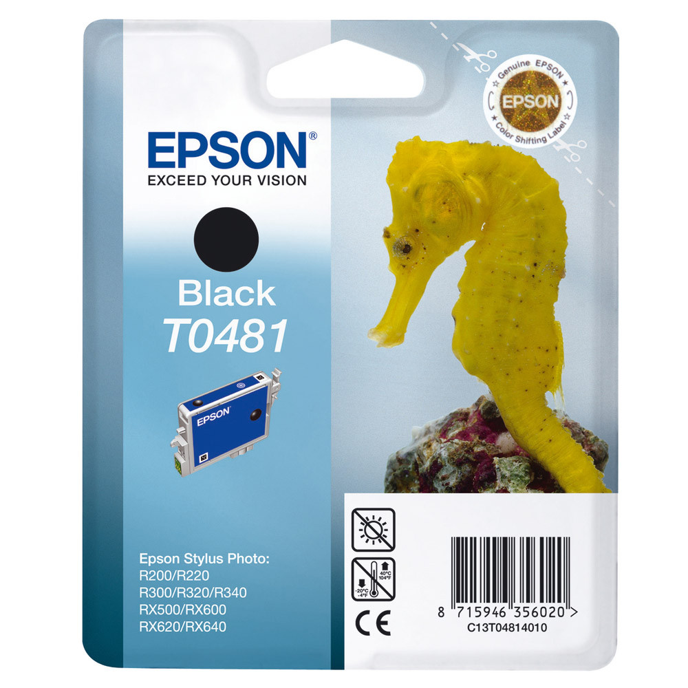 Cartouche Epson T0481 noir pour imprimantes jet d'encre