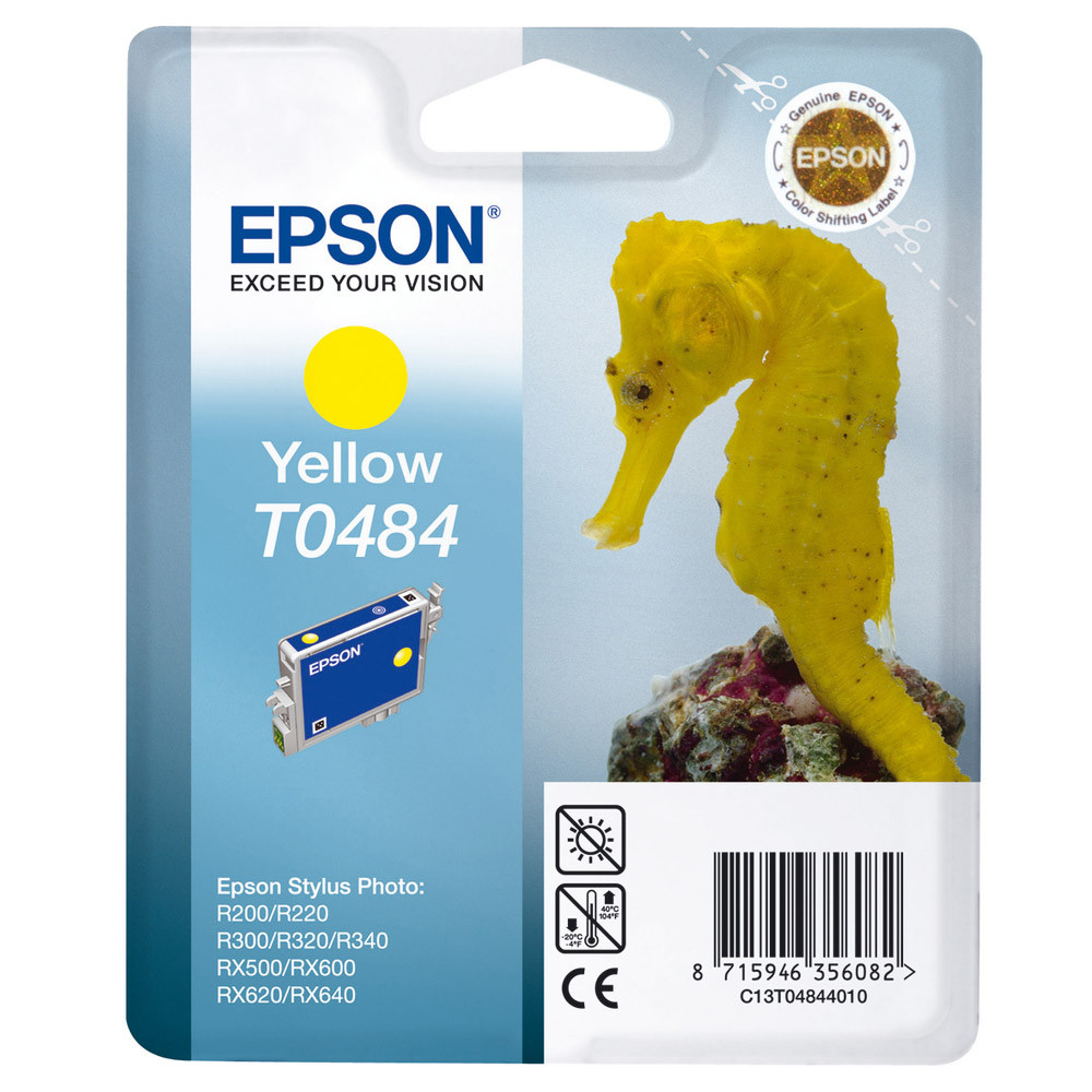 Cartouche Epson T0484 jaune pour imprimantes jet d'encre