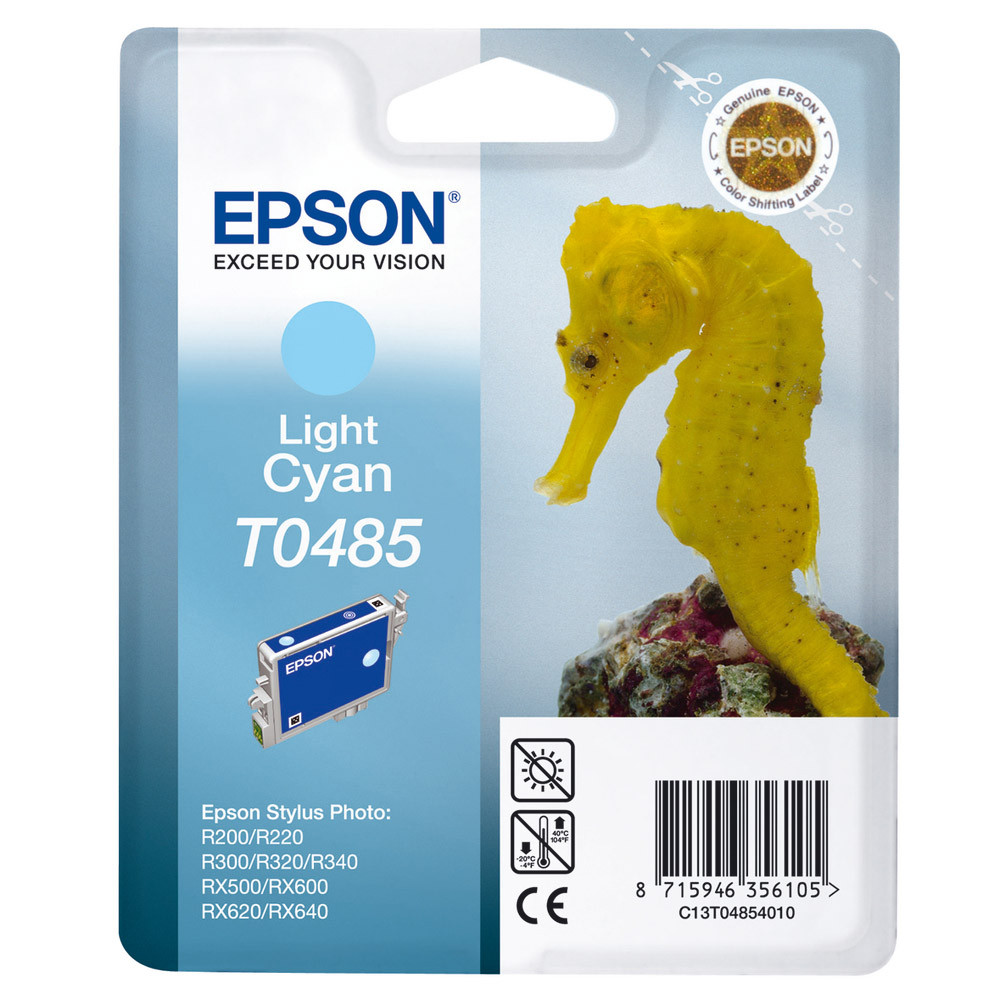 Cartouche Epson T0485 cyan clair pour imprimantes jet d'encre