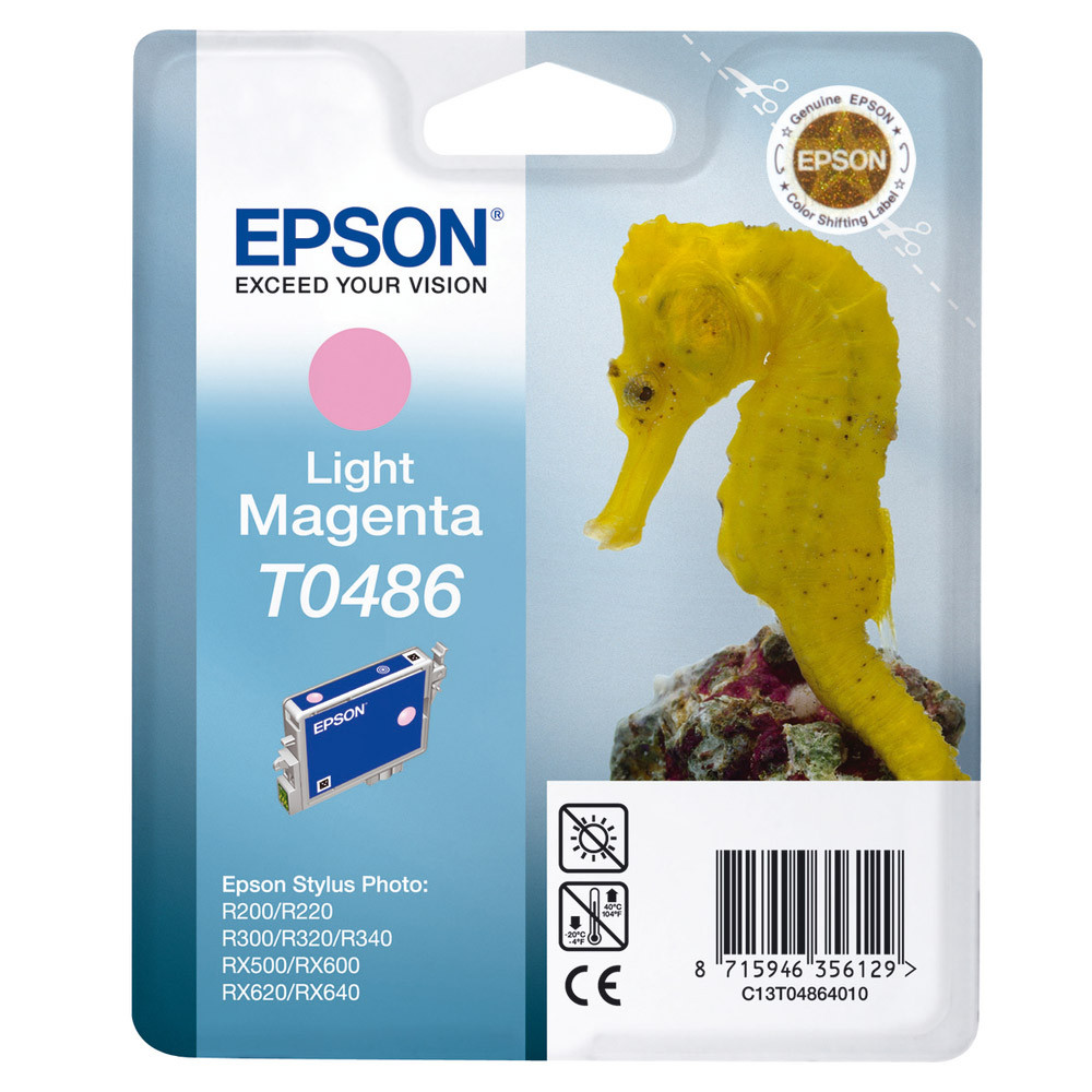 Cartouche Epson T0486 magenta clair pour imprimantes jet d'encre