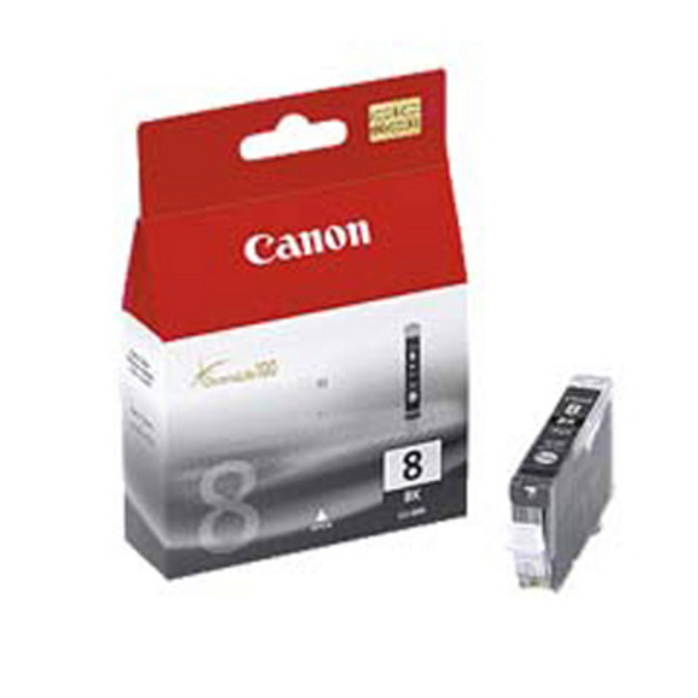 Cartouche Canon CLI 8BK noir pour imprimantes jet d'encre