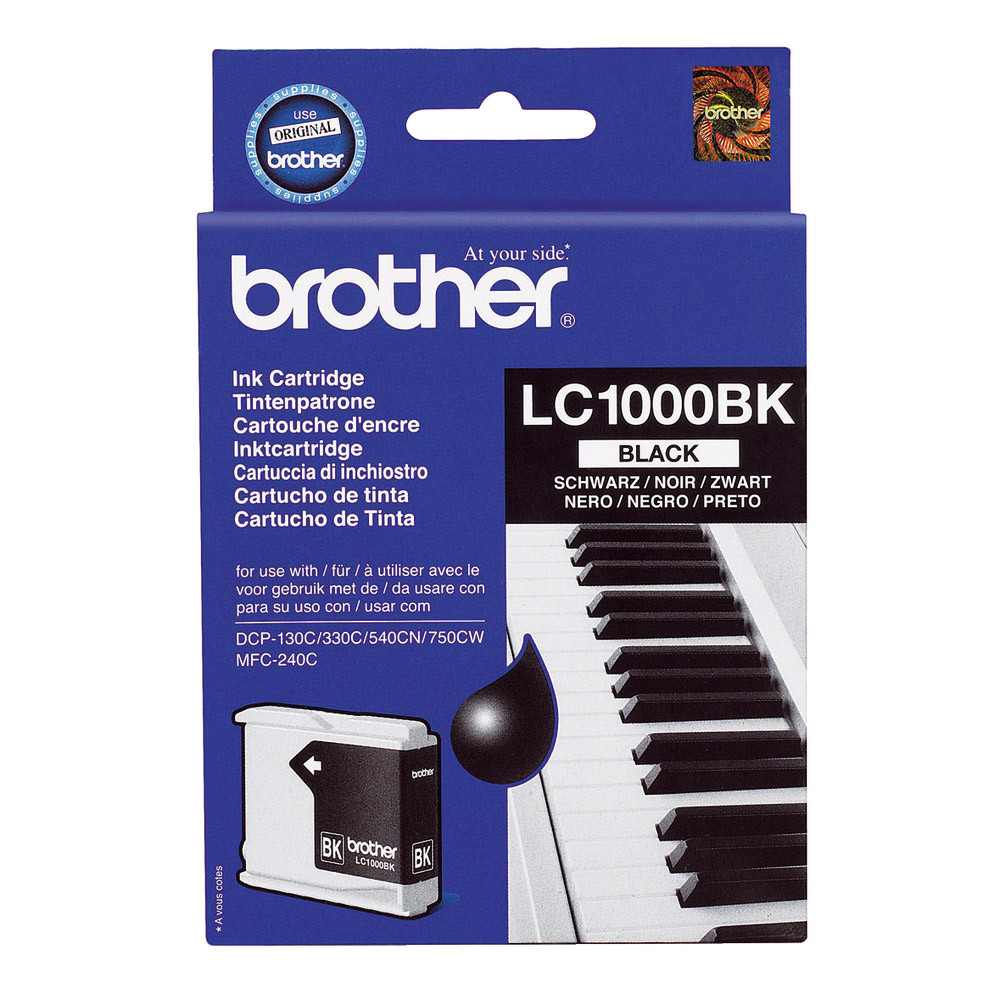 Cartouche Brother CL1000BK noir pour imprimantes jet d'encre