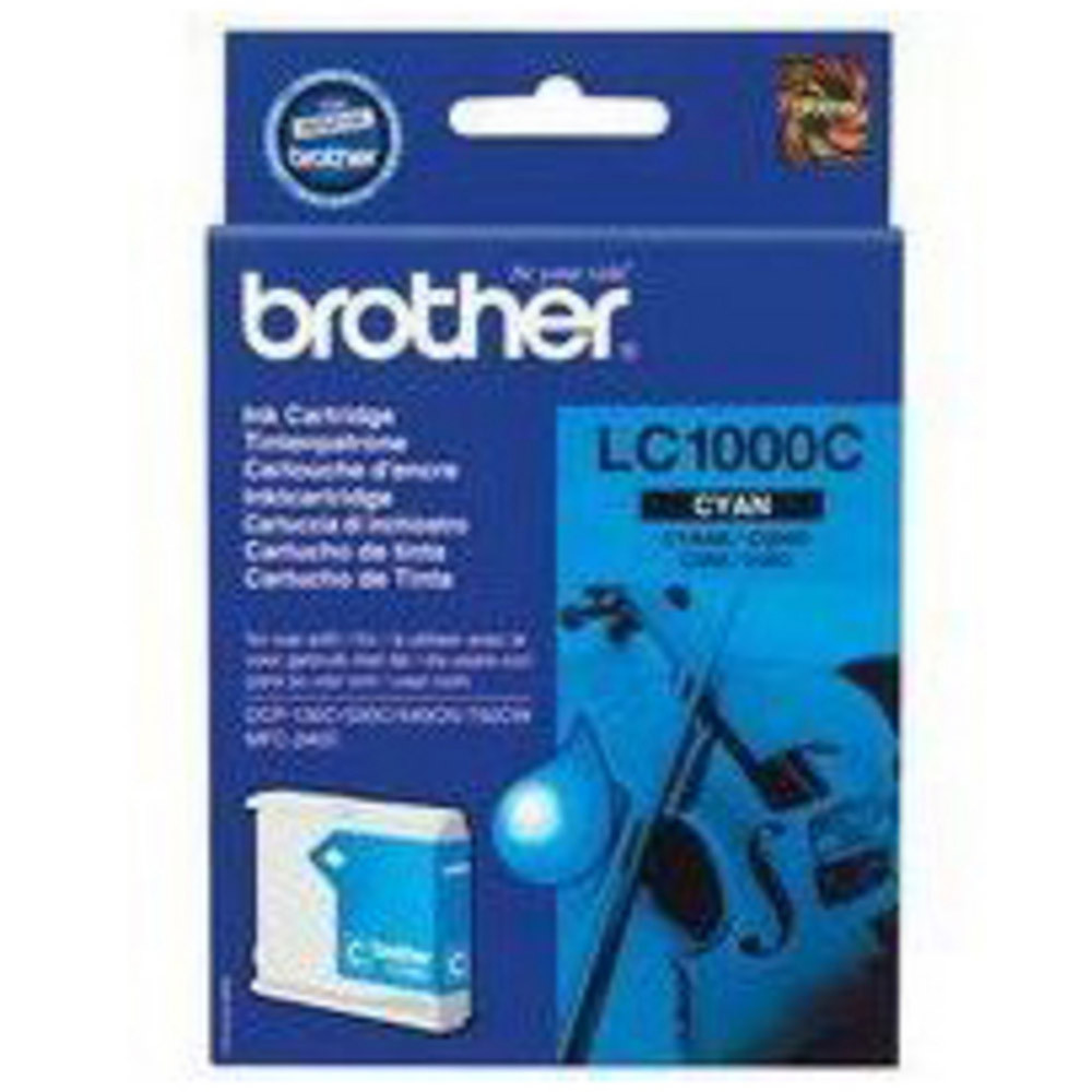 Cartouche Brother LC1000C cyan pour imprimantes jet d'encre