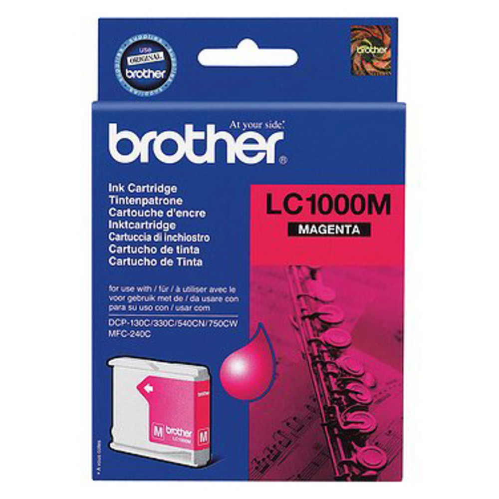 Cartouche Brother LC1000M magenta pour imprimantes jet d'encre