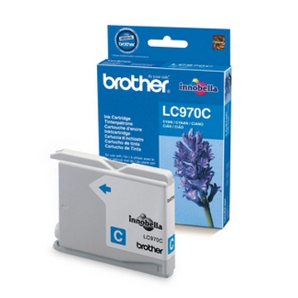 Cartouche Brother LC970C cyan pour imprimantes jet d'encre