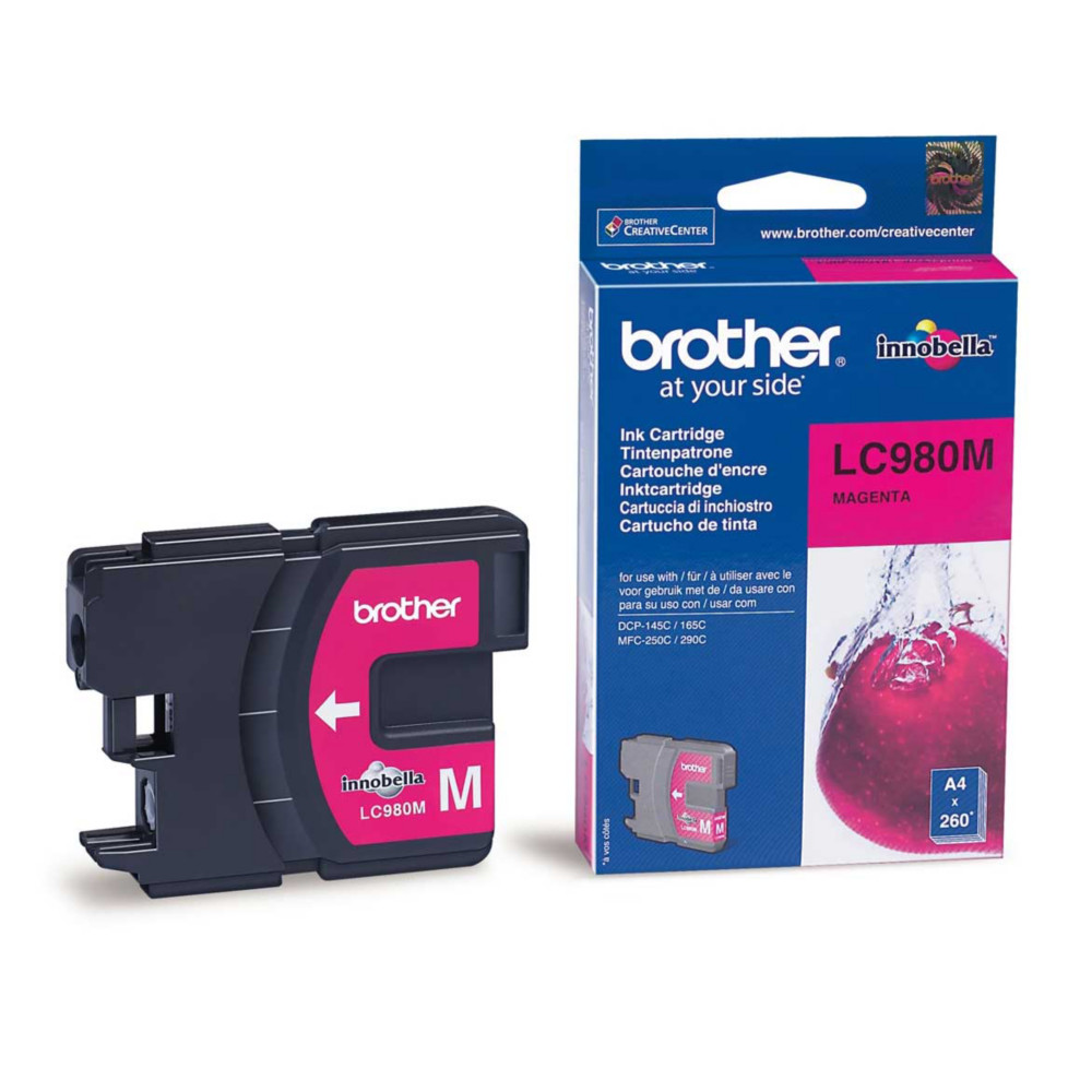 Cartouche Brother LC980M magenta pour imprimantes jet d'encre