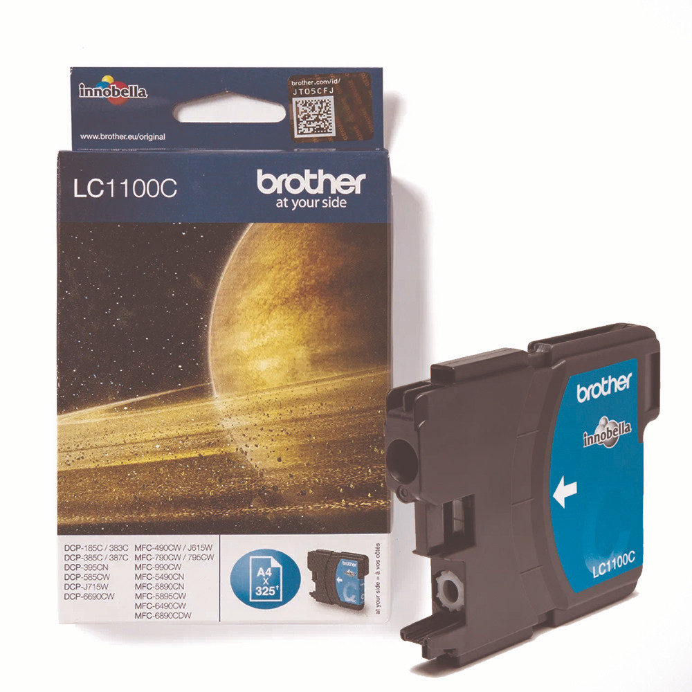 Cartouche Brother LC1100C cyan pour imprimantes jet d'encre