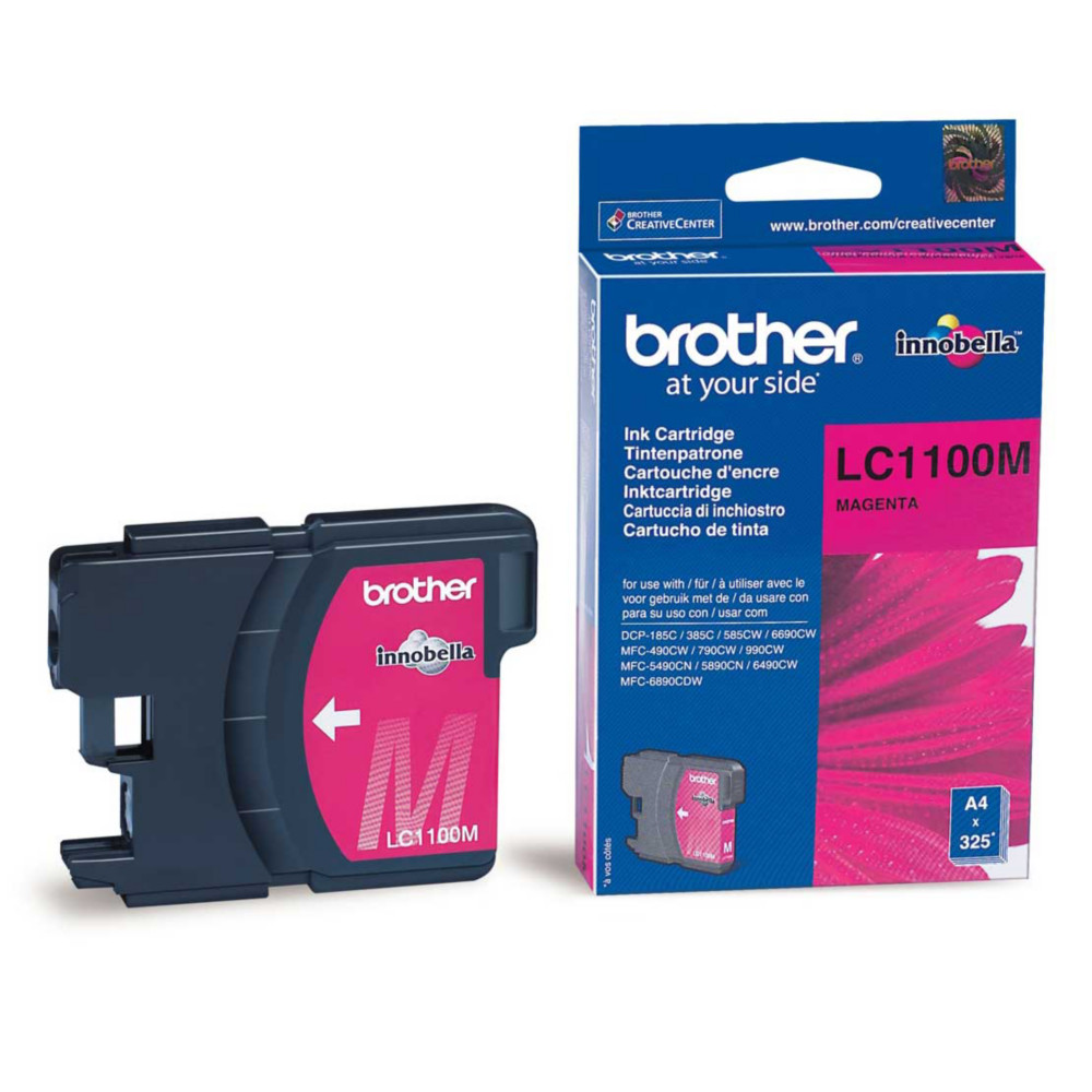 Cartouche Brother LC1100M magenta pour imprimantes jet d'encre
