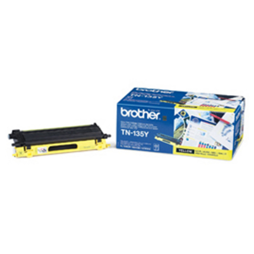 Toner Brother TN 135Y jaune pour imprimantes laser