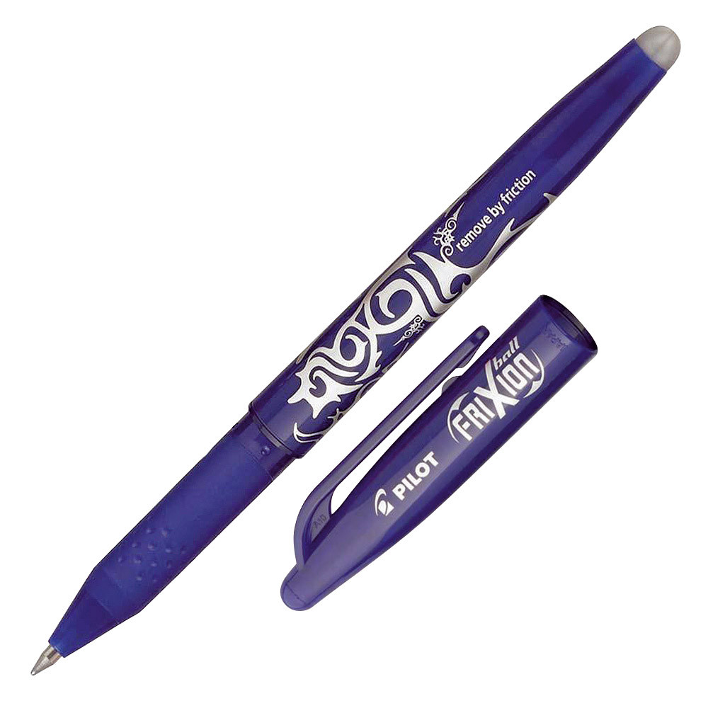 2 Stylos Rollers Frixion Ball coloris bleu