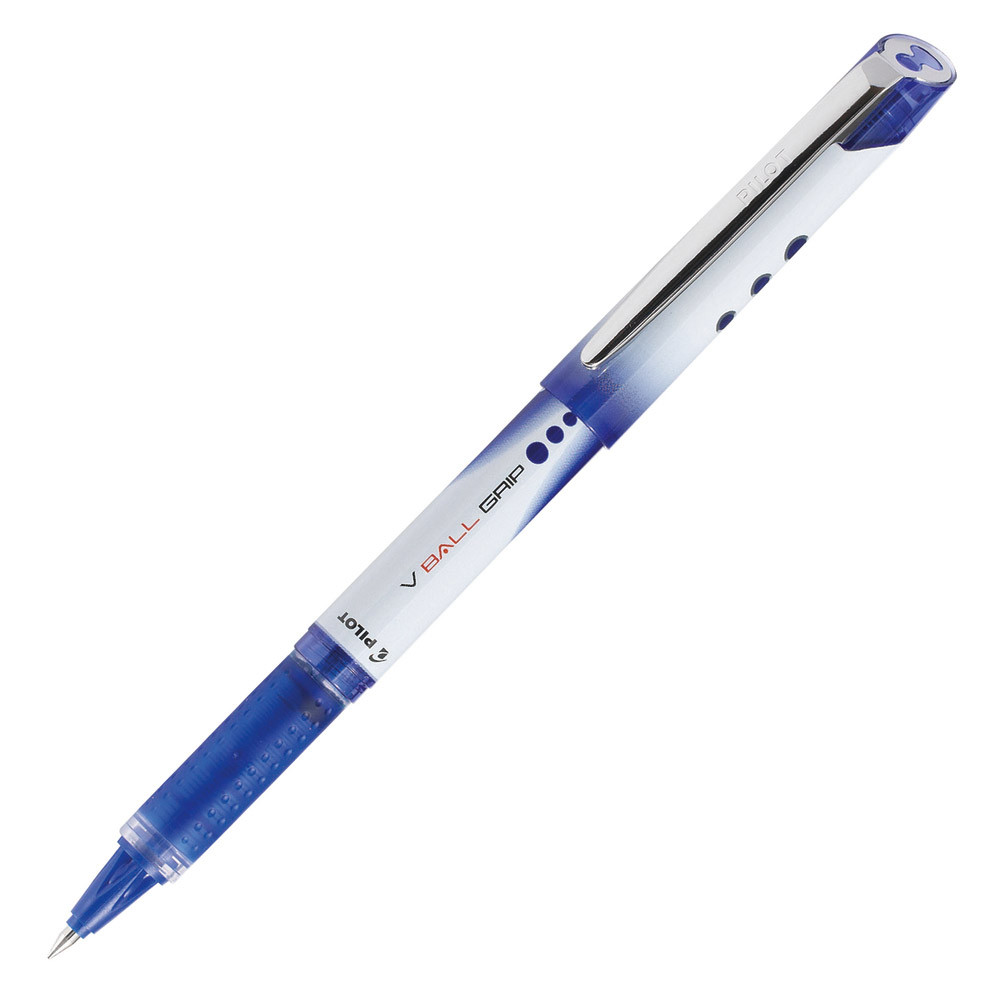 2 stylos roller V-Ball grip 05 Pilot coloris bleu