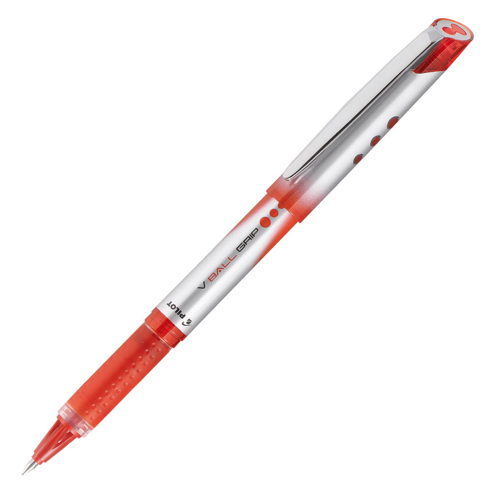 2 stylos roller V-Ball grip 05 Pilot coloris rouge