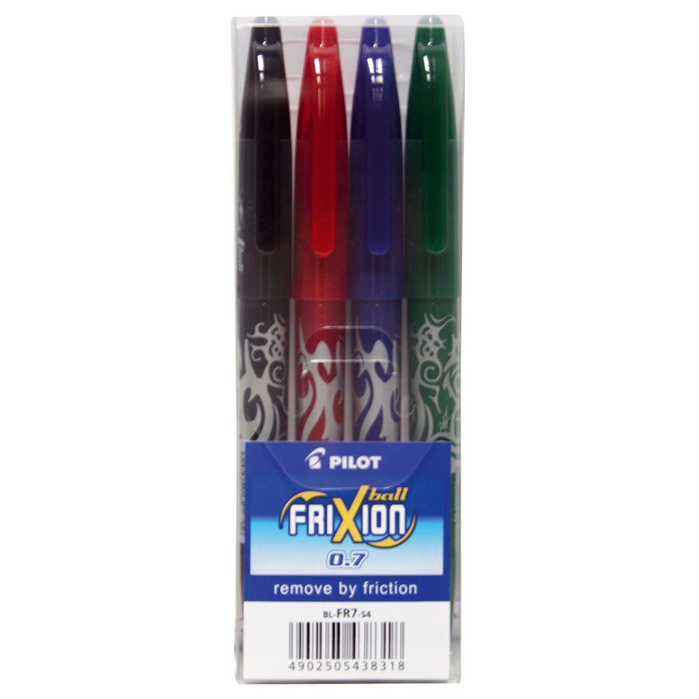 Pochette de 4 rollers Pilot Frixion Ball coloris assortis classique