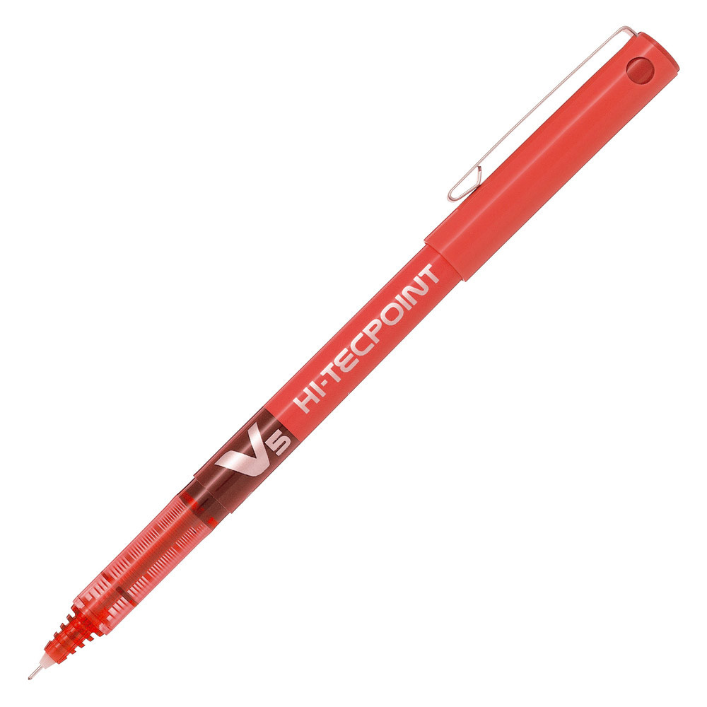 2 stylos rollers V-Ball 05 Hi-Tecpoint Pilot coloris rouge