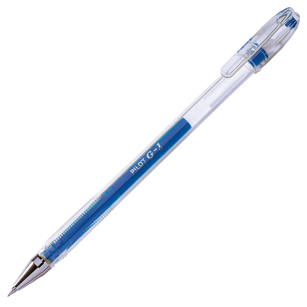 2 stylos-bille Pilot G1-05 coloris bleu