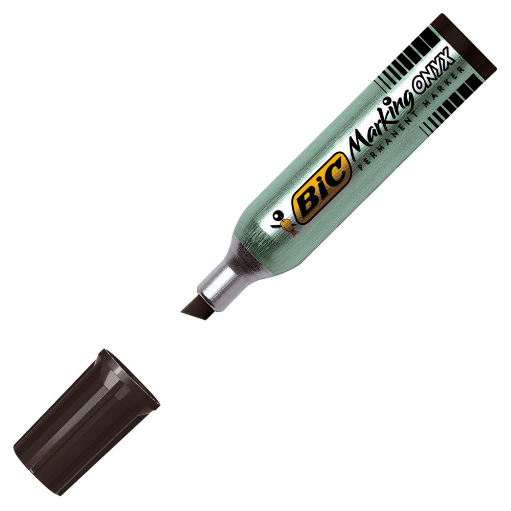 2 marqueurs permanents petit modèle 1481 Onyx Marker coloris noir