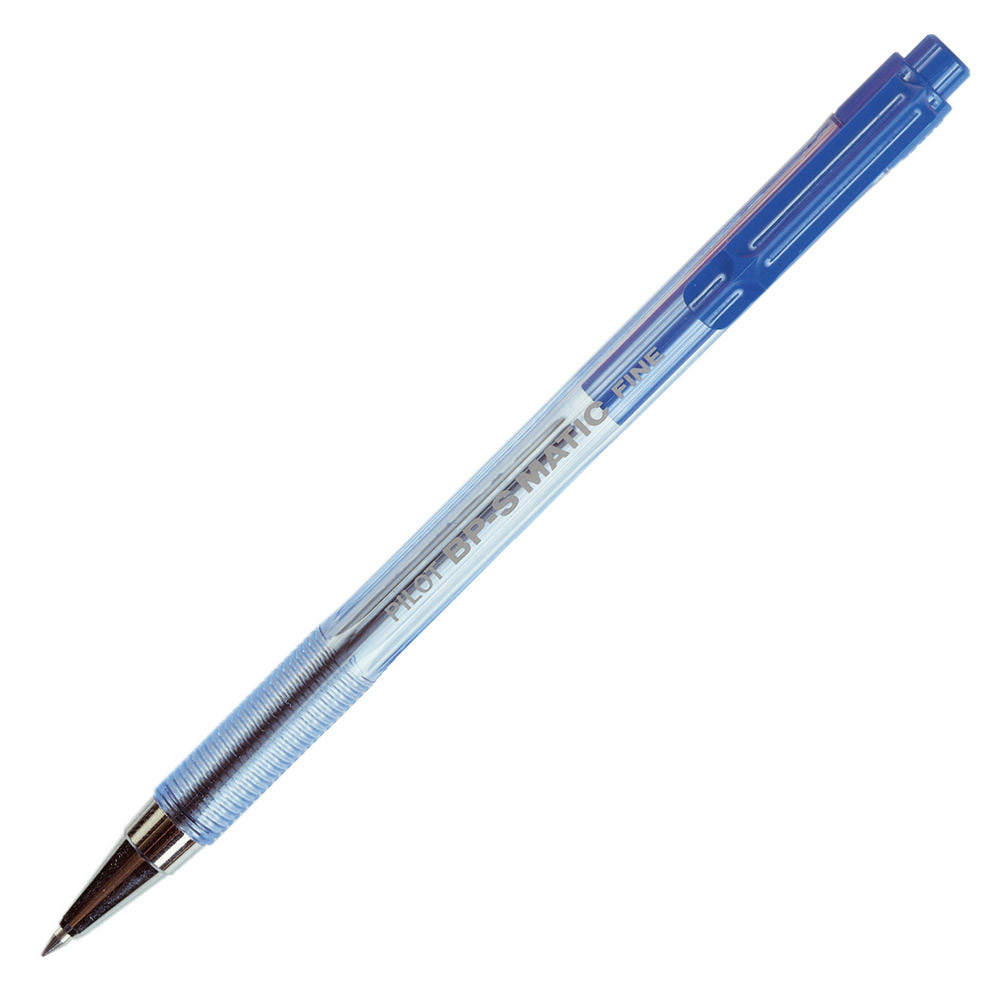 12 stylos bille Pilot BP-S Matic coloris bleu