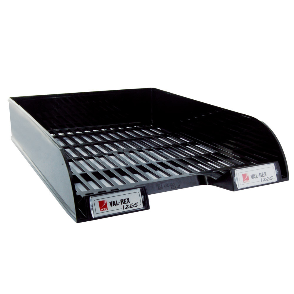 6 Bacs à courrier Gamme classique Val-Rex coloris noir