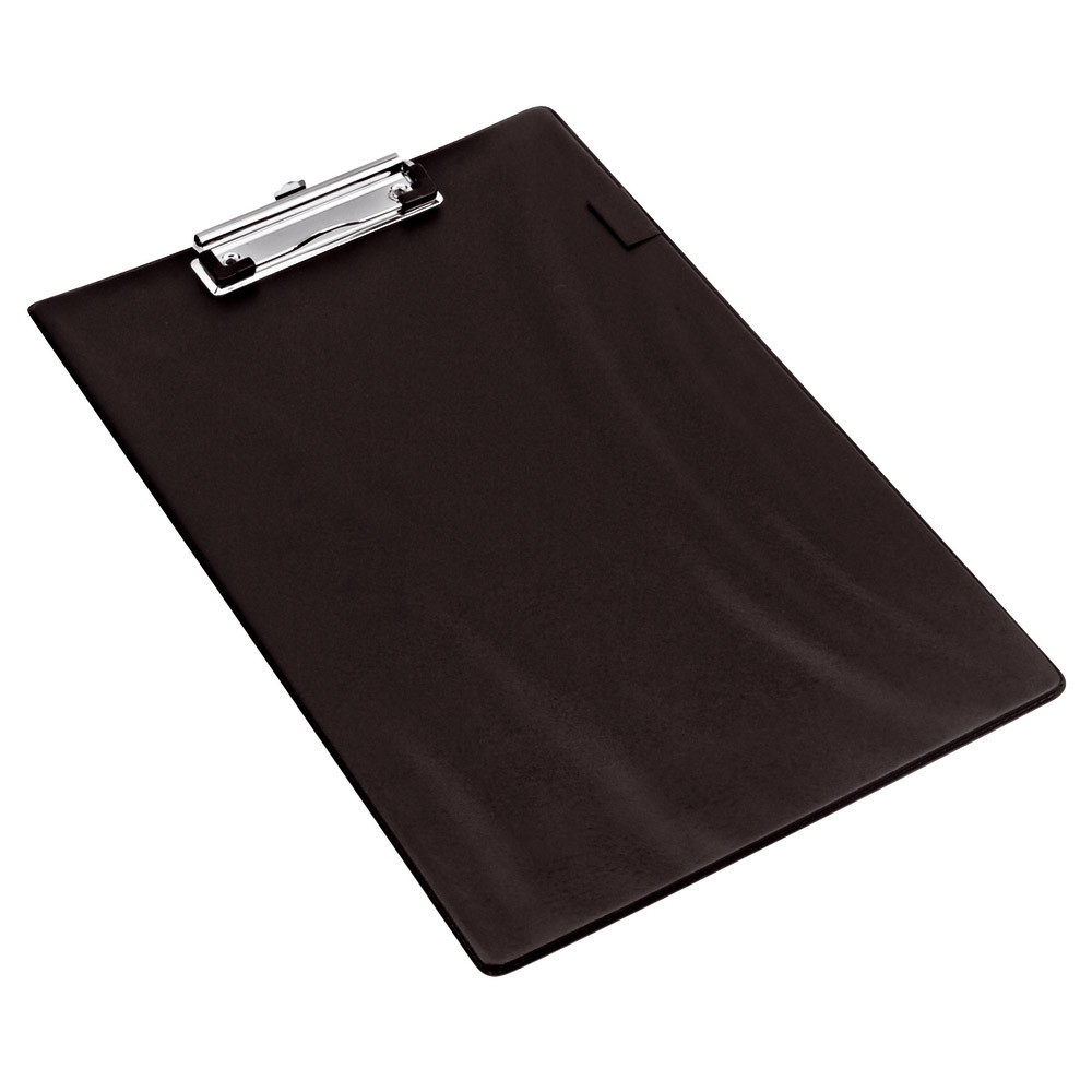 Porte bloc en PVC standard avec pince coloris noir