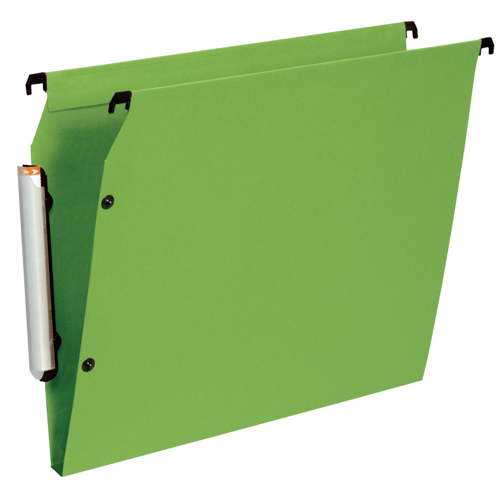 10 dossiers en polypropylène fond 15 mm Esselte pour armoires coloris vert