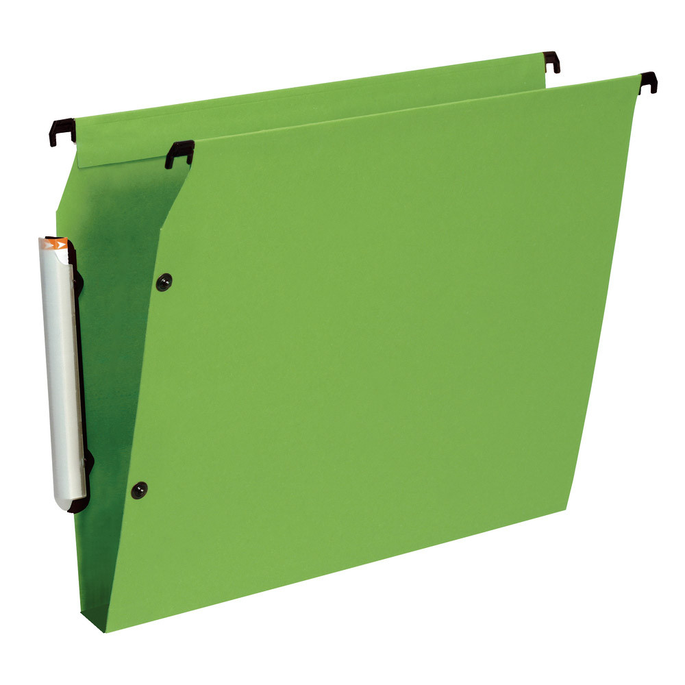10 dossiers en polypropylène fond 30 mm Esselte pour armoires coloris vert