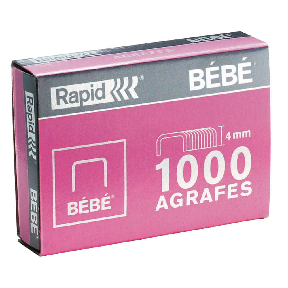 1000 agrafes normalisées standard n°8/4 Bébé Rapid