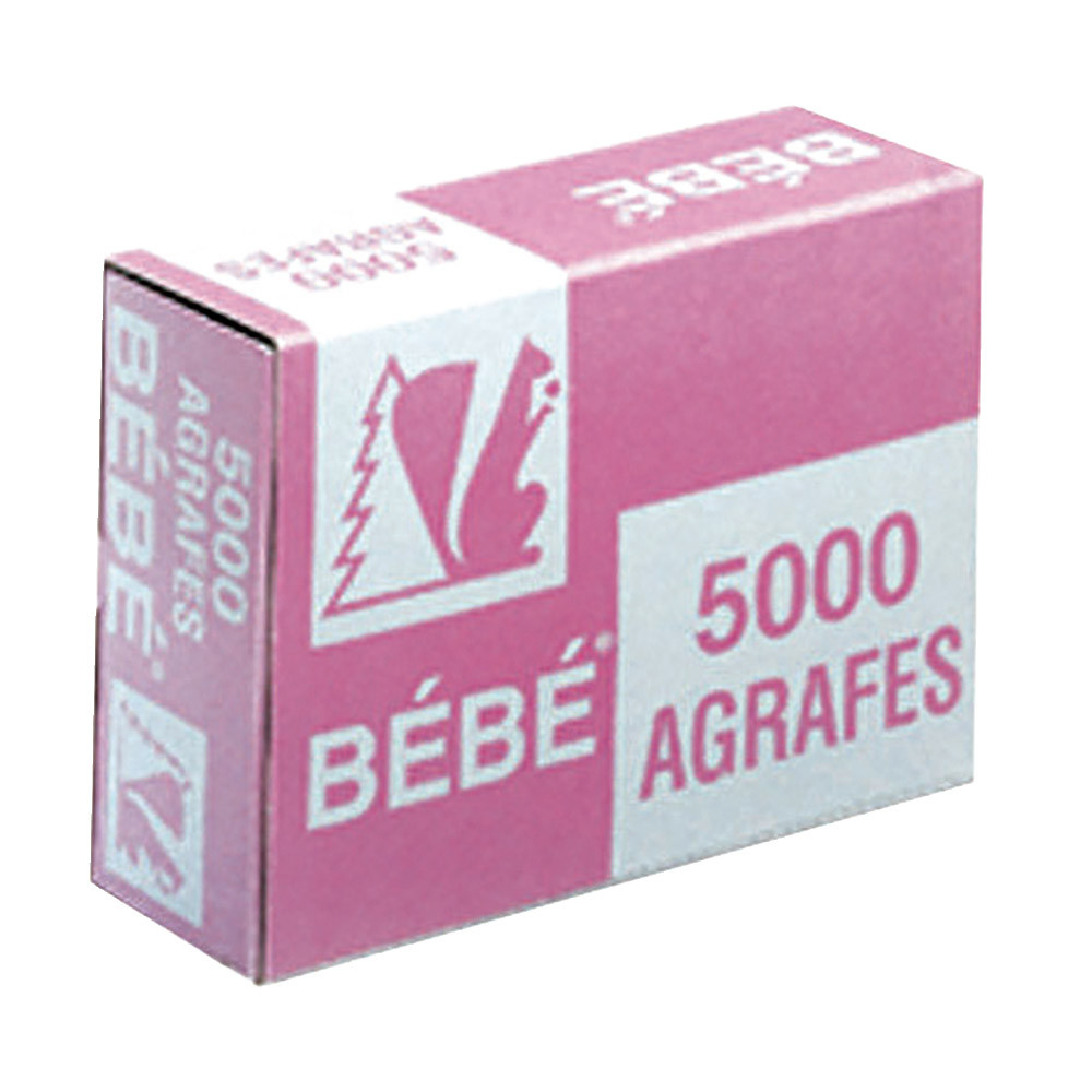 5000 agrafes normalisées standard n°8/4 Bébé Rapid