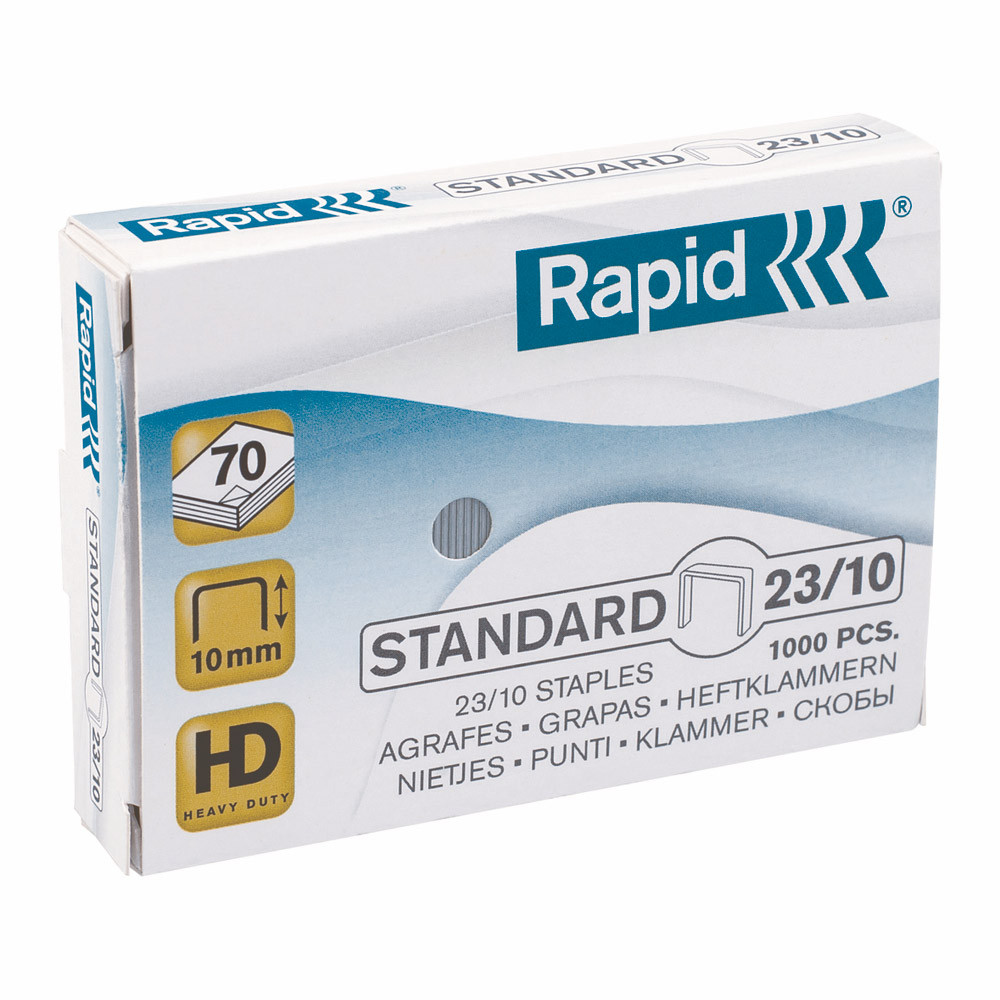 1000 agrafes normalisées standard n°23/10 Rapid