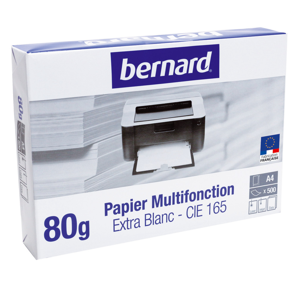 5 ramettes papier Bernard multifonction A4 80g