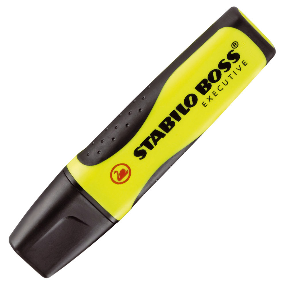 2 surligneurs Stabilo Boss Executive coloris jaune
