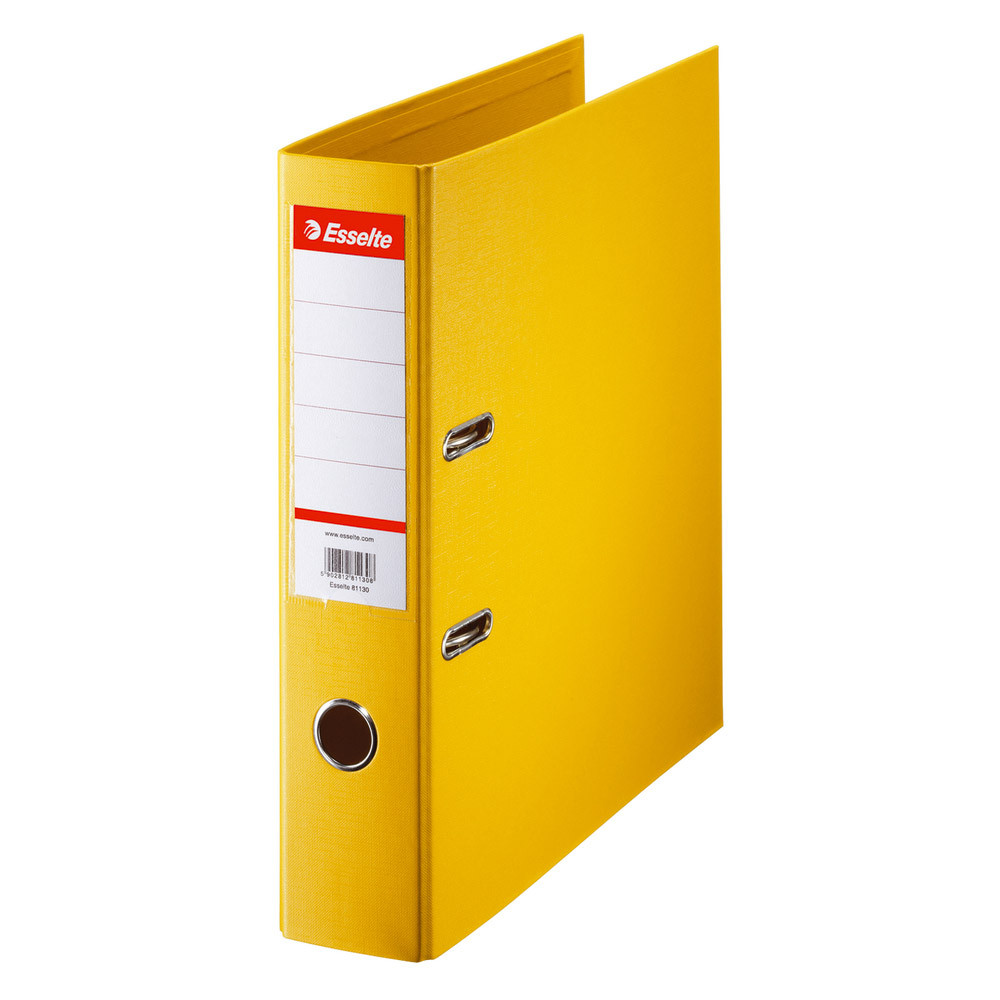 10 classeurs à levier Esselte coloris jaune