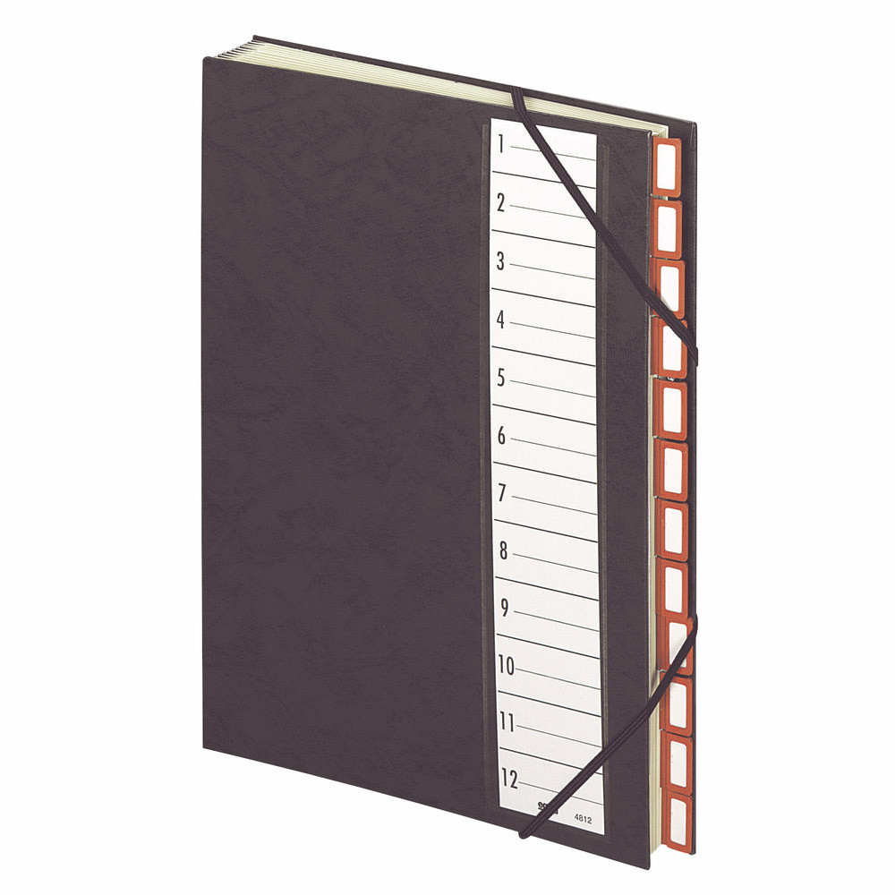 Trieurs 12 touches à élastiques Direction Extendos coloris noir